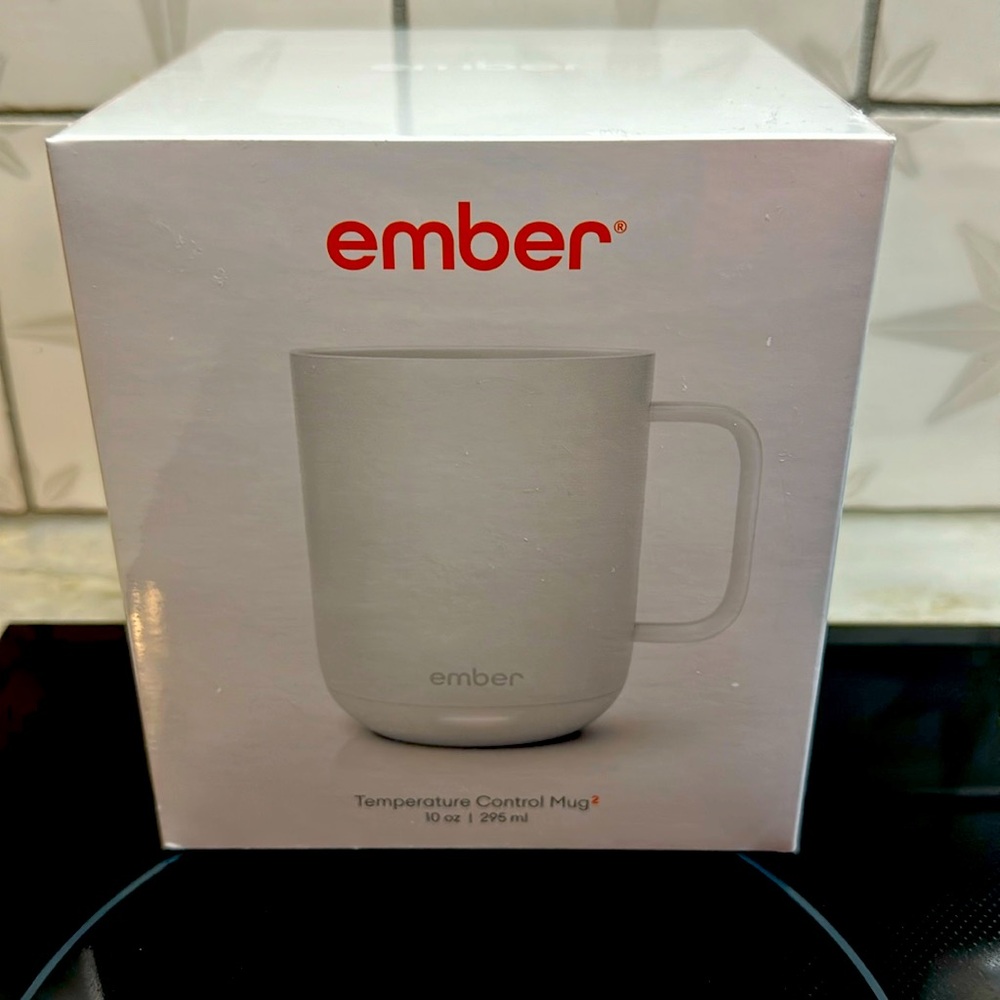 Ember temperature control mug White NIB 10oz